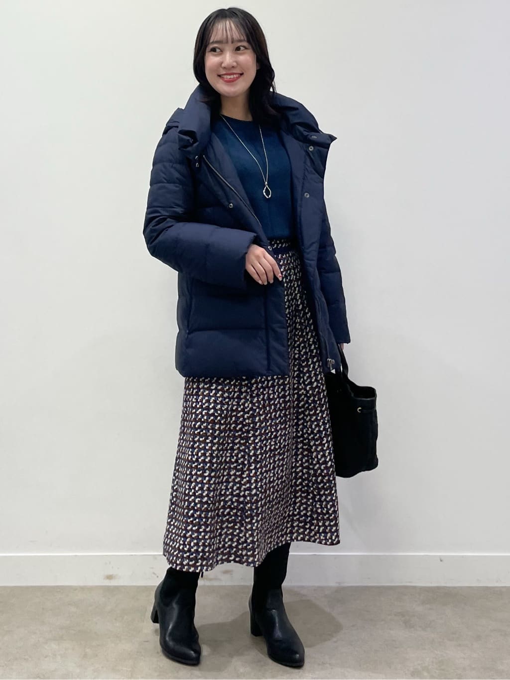 yukariさんの「Reflect｜【選べる8色／スカートにもパンツにも◎】ウール混ボートネックニット」を使ったコーディネート