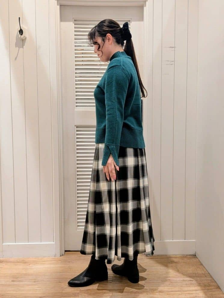 ayakaさんの「Dessin｜【洗える】センタータックラインハイネックニット」を使ったコーディネート