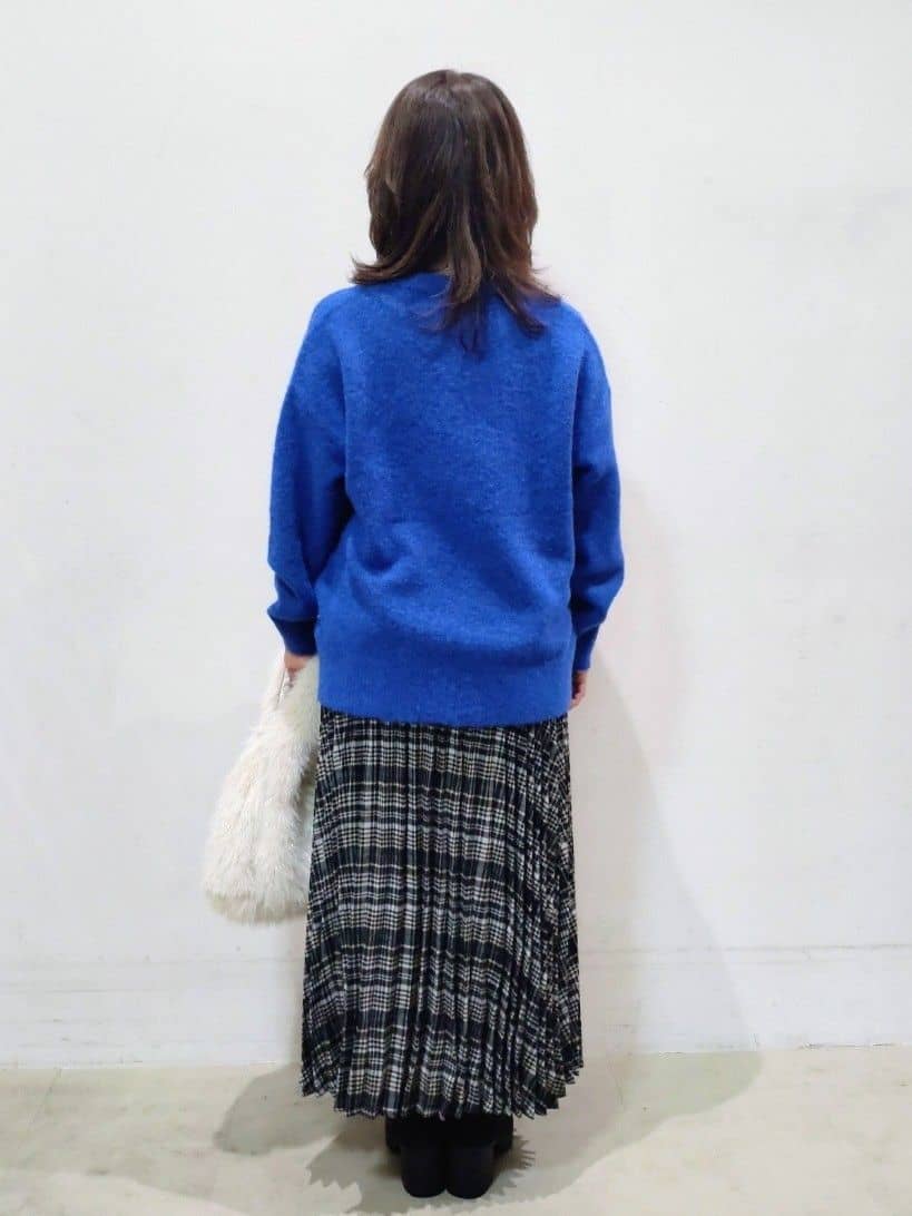 n.さんの「SHOO･LA･RUE｜【S-LL】すっきり魅せてくれる チェックプリーツスカート」を使ったコーディネート
