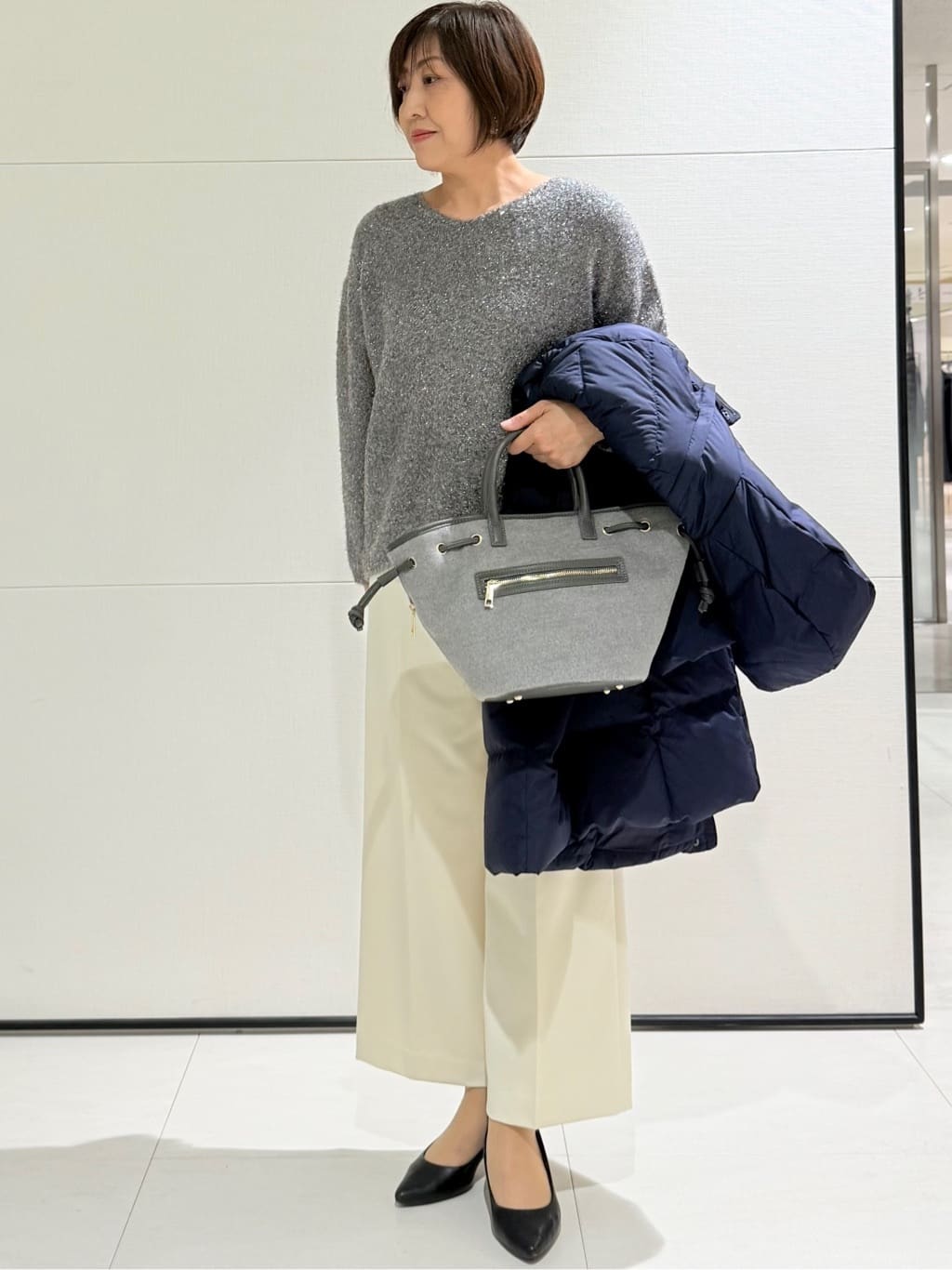 Satさんの「COUP DE CHANCE｜【手洗い可】ストレートワイドパンツ」を使ったコーディネート