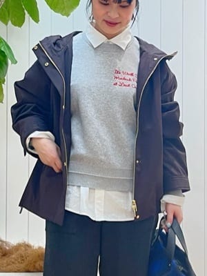 mikaさんの「Dessin｜【ユニセックス/洗える】コットンブロードシャツ」を使ったコーディネート