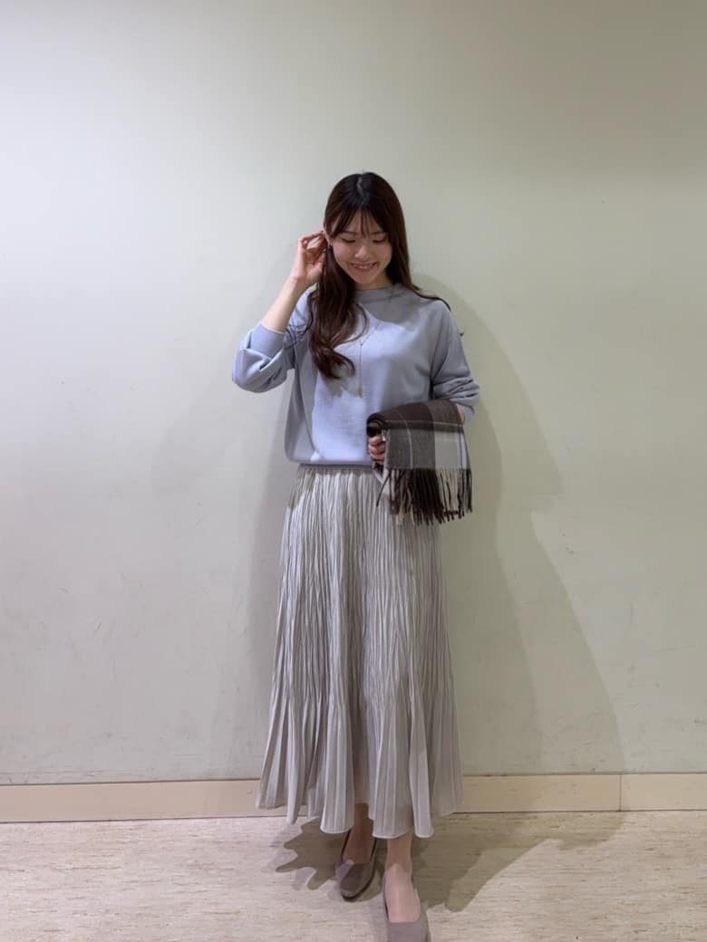 mayuさんの「UNTITLED｜【8色展開／コンパクト丈】レーヨン混 コクーンニット」を使ったコーディネート