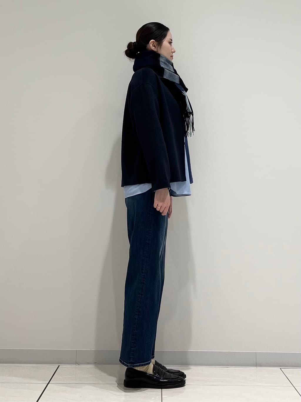 T.Kさんの「INDIVI｜【コットン】シャツ切り替えカットソー」を使ったコーディネート