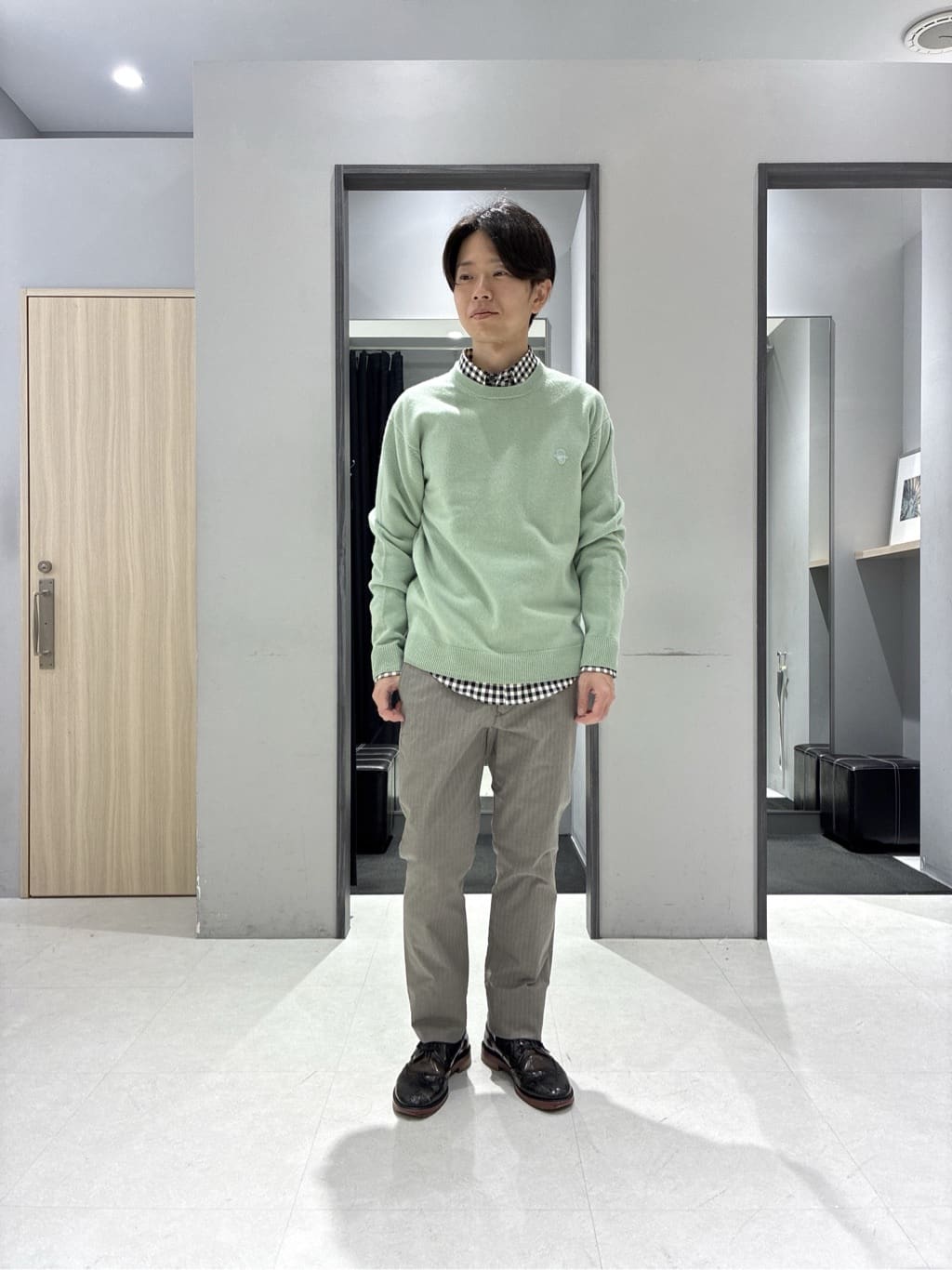 わいずみさんの「TAKEO KIKUCHI｜【None Of Stress】ストレッチ ダウンブルゾン」を使ったコーディネート