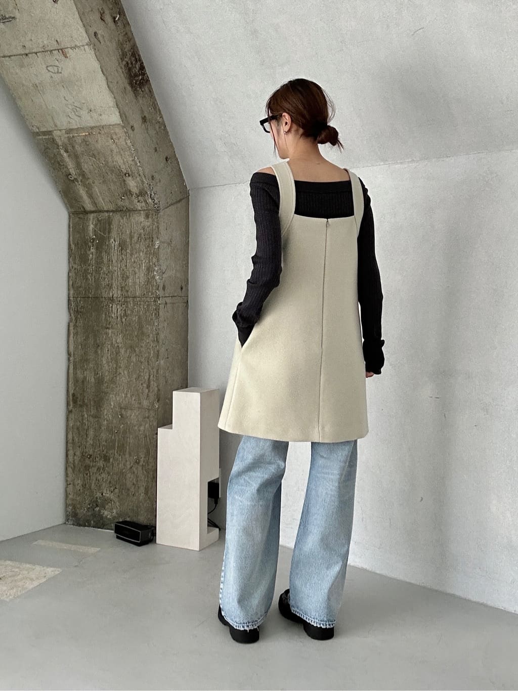 harunaさんの「CODE A｜wool mini dress」を使ったコーディネート