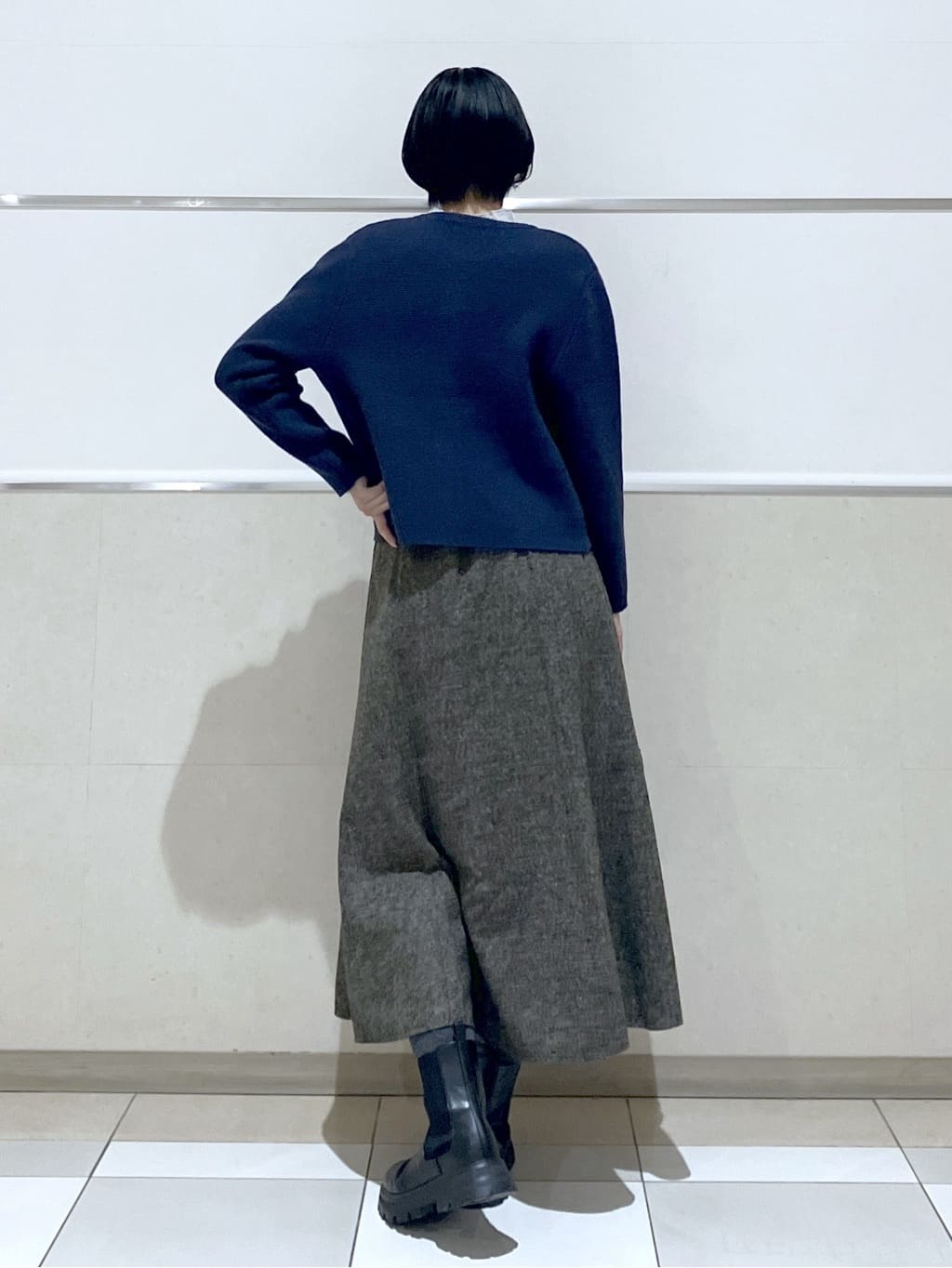eriko さんの「Dessin｜【洗える】ジャケット見えカーディガン」を使ったコーディネート