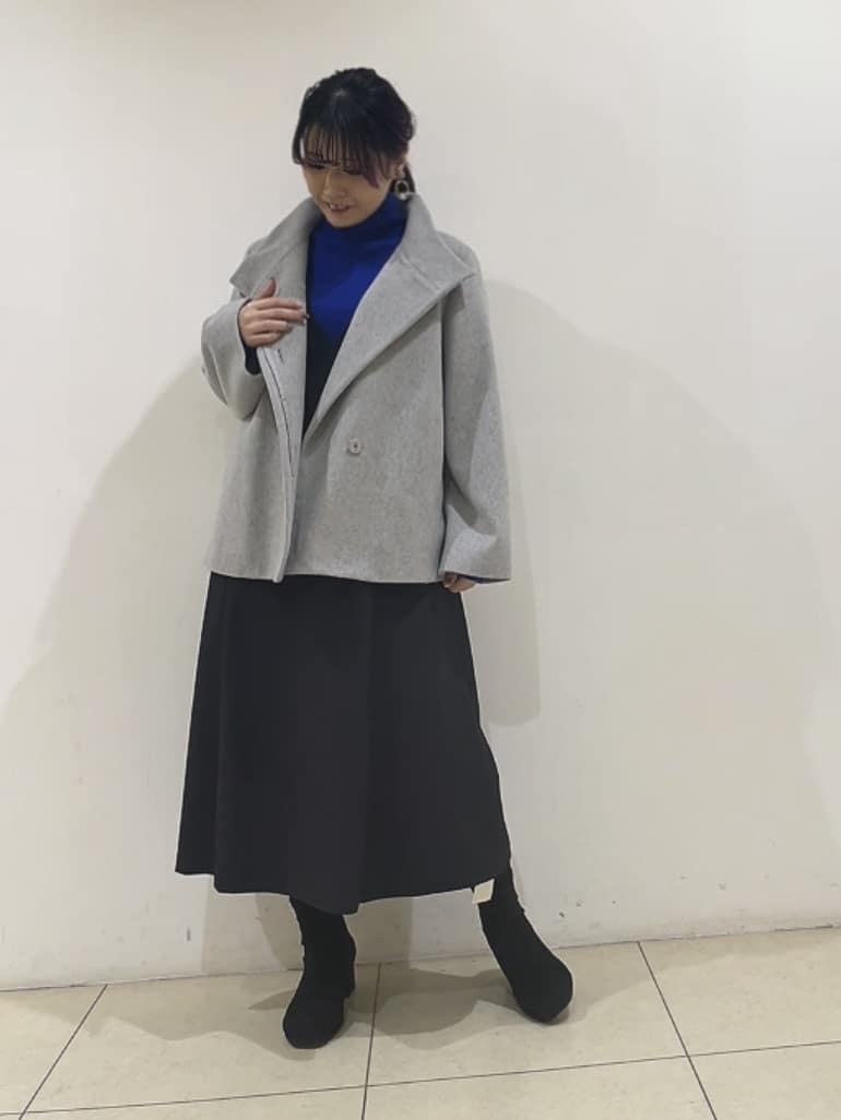 watanabeさんの「UNTITLED｜【着回しが効く／オンオフアウター】ウールショートコート」を使ったコーディネート