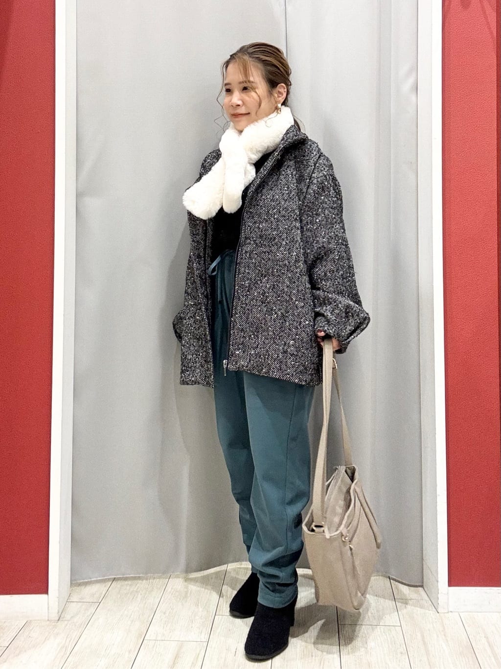 shioさんの「SHOO･LA･RUE｜【S-LL/股上深め】裏起毛スマートイージーパンツ」を使ったコーディネート