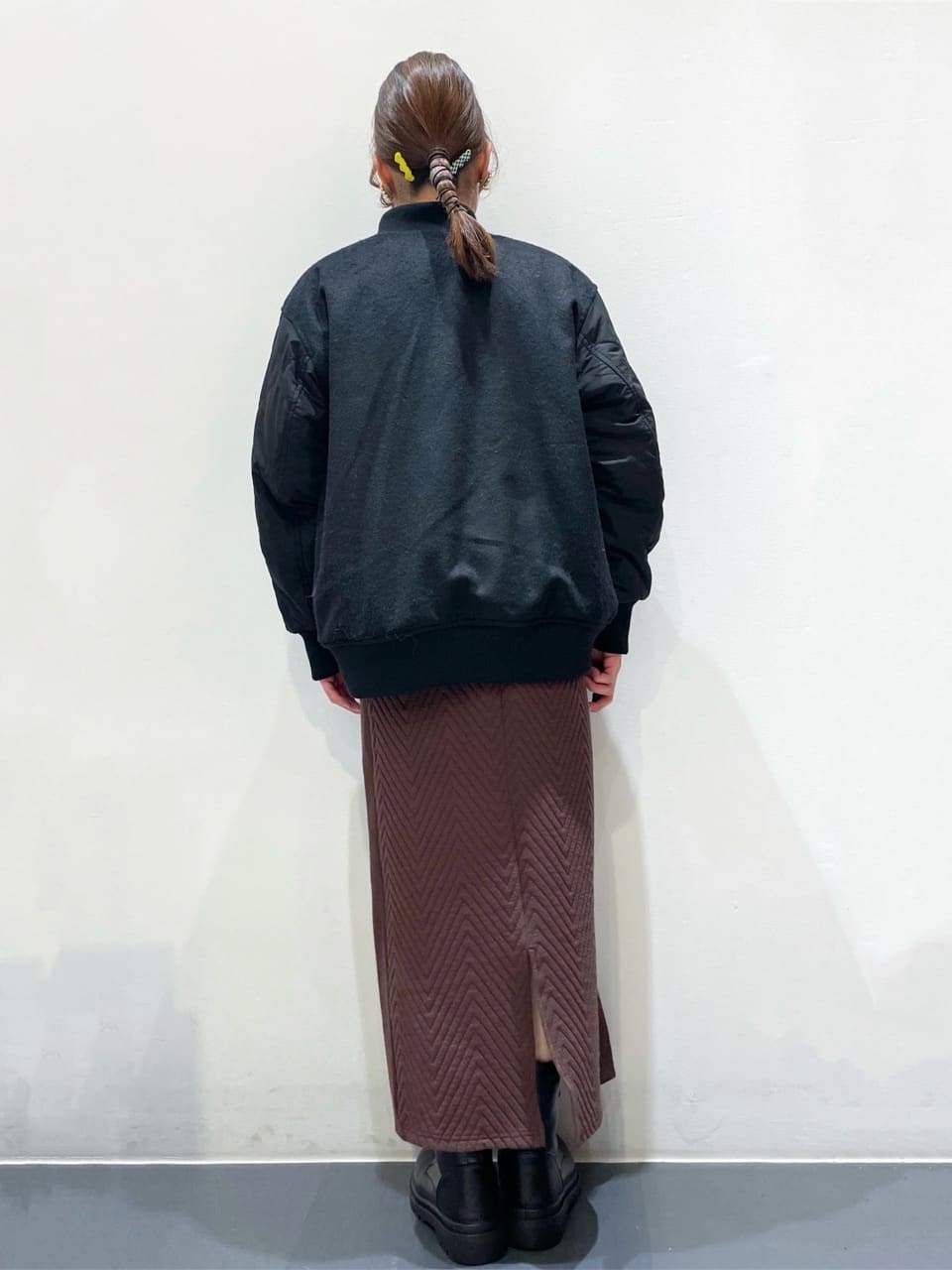 ともも。さんの「OPAQUE.CLIP｜《リバーシブル》キルティングブルゾン」を使ったコーディネート