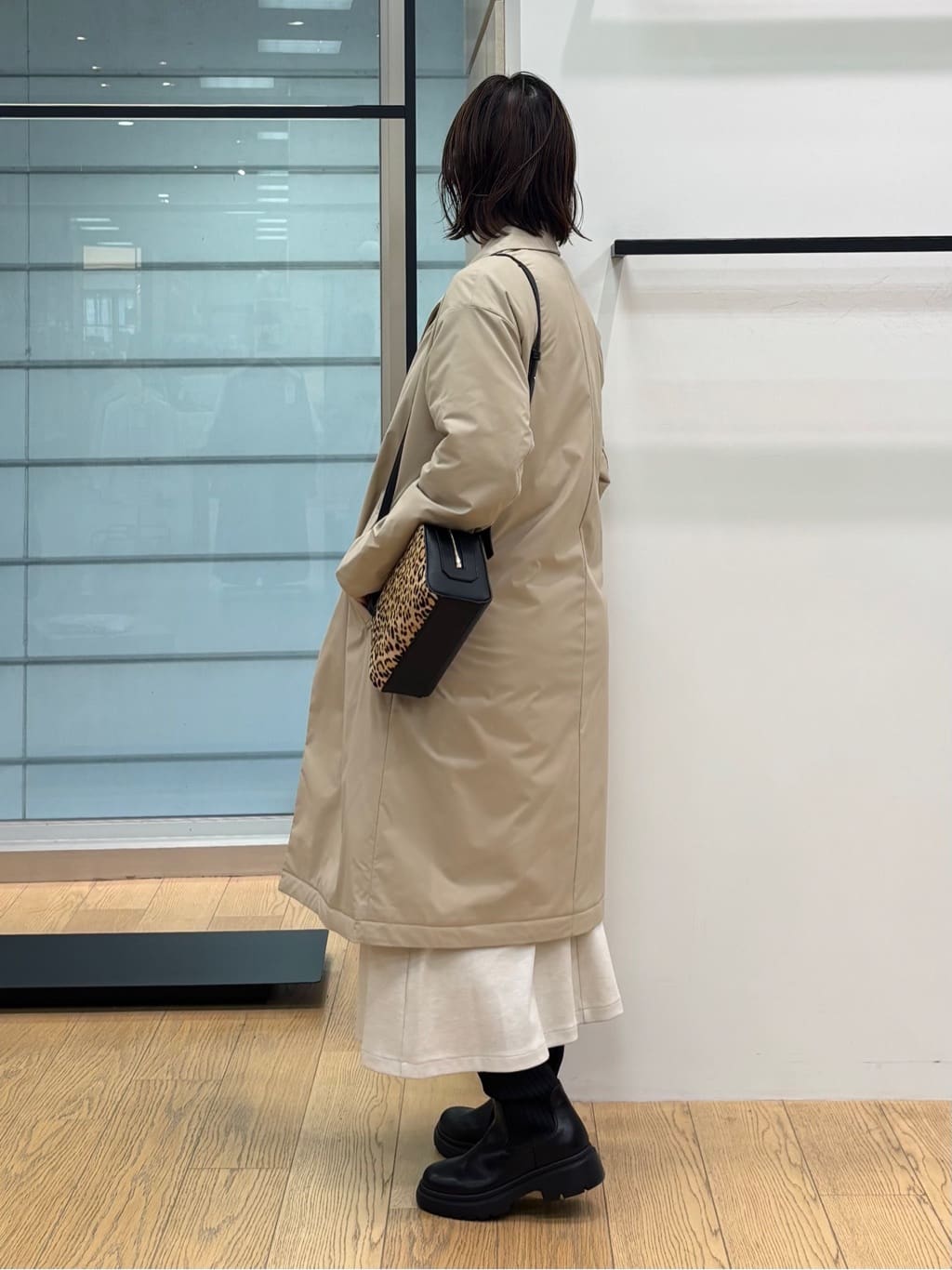 asamiさんの「INDIVI｜【SETUP可能／洗える／UVケア】ライトジャージ ボトルネックトップス」を使ったコーディネート