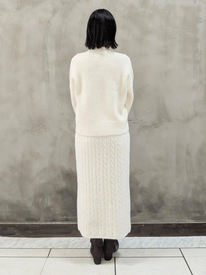 shioさんの「grove｜【SETITEM】オーバーサイズ畔カーディガン」を使ったコーディネート