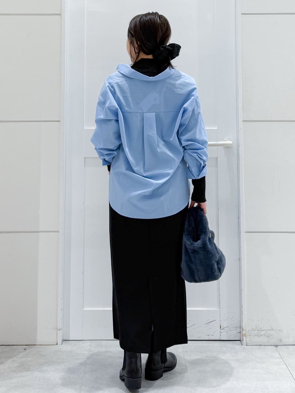 yuka.aさんの「OPAQUE.CLIP｜ポケット刺繍レギュラーカラーシャツ【洗濯機OK】」を使ったコーディネート