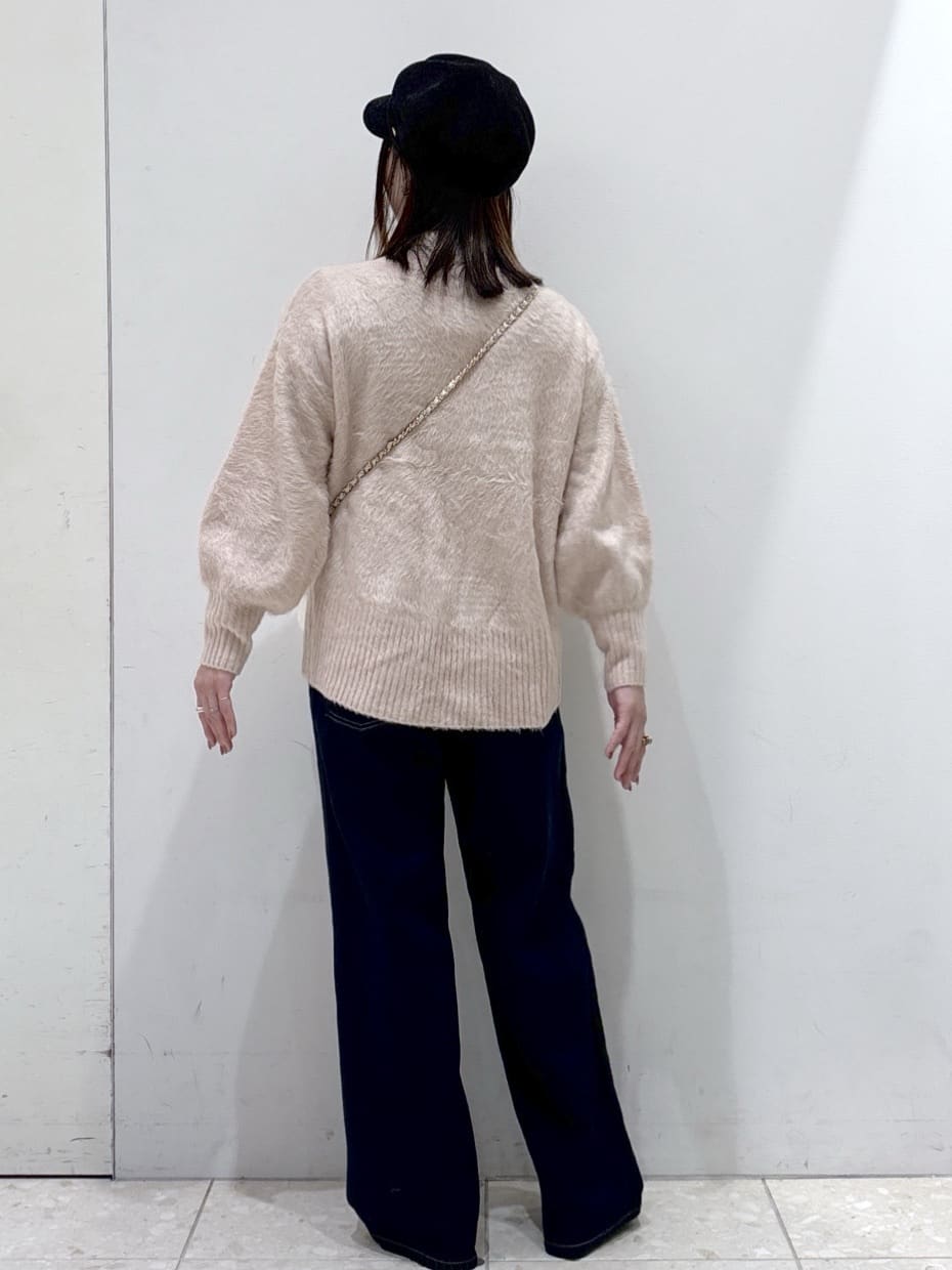 mameさんの「OPAQUE.CLIP｜ハイネックパフニット【洗濯機OK】」を使ったコーディネート