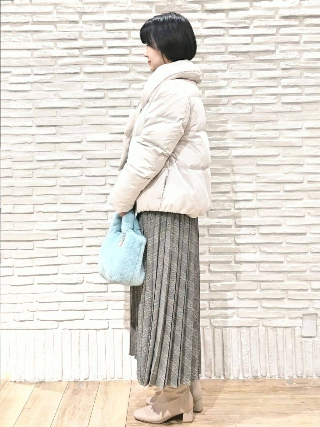 せとなさんの「index｜KAWADAダウンショートコート【撥水／洗濯機OK／静電気防止裏地】《XS～LL》」を使ったコーディネート