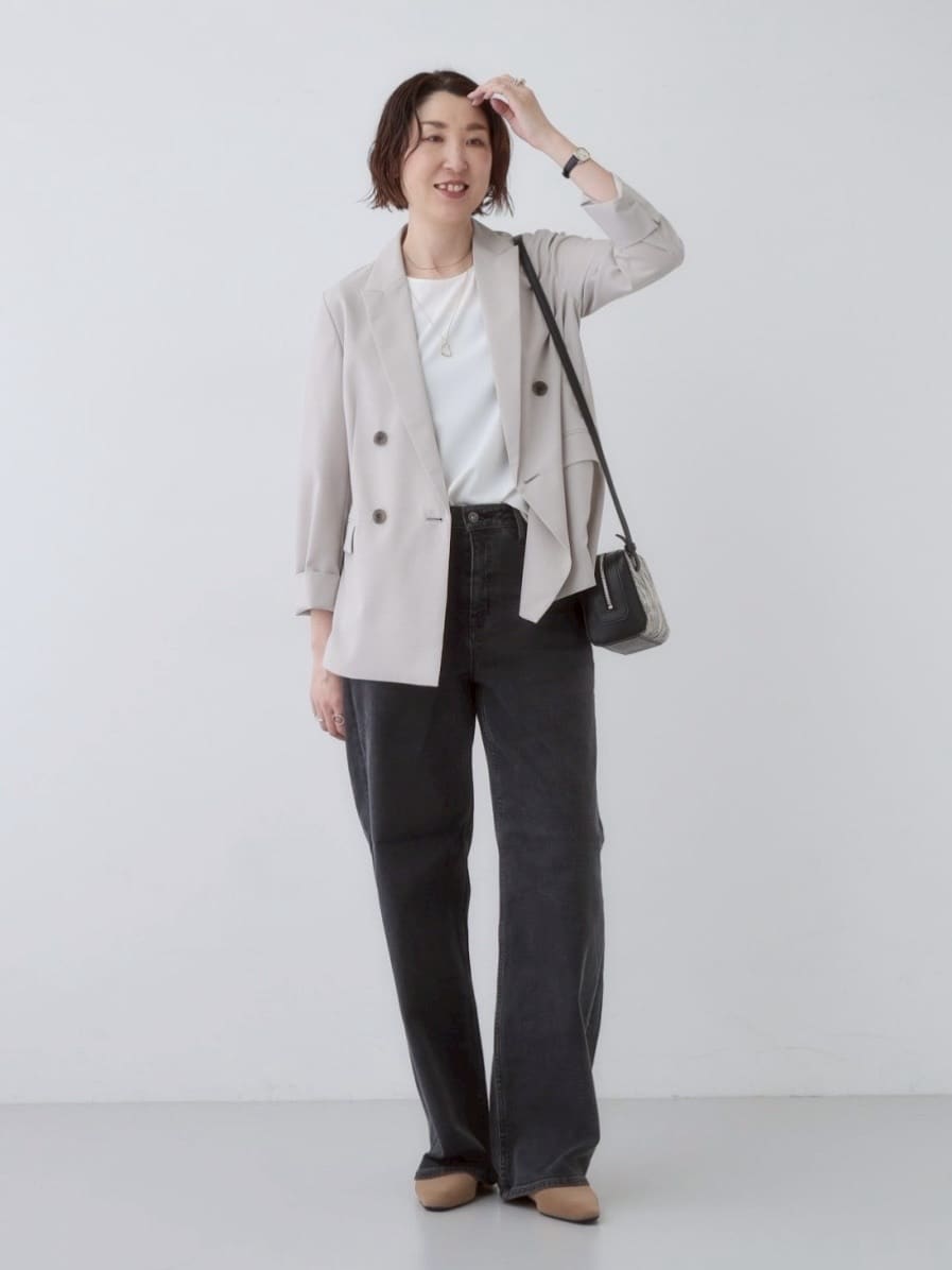 yuriさんの「INDIVI｜【UVケア】ライトダブルジャケット」を使ったコーディネート
