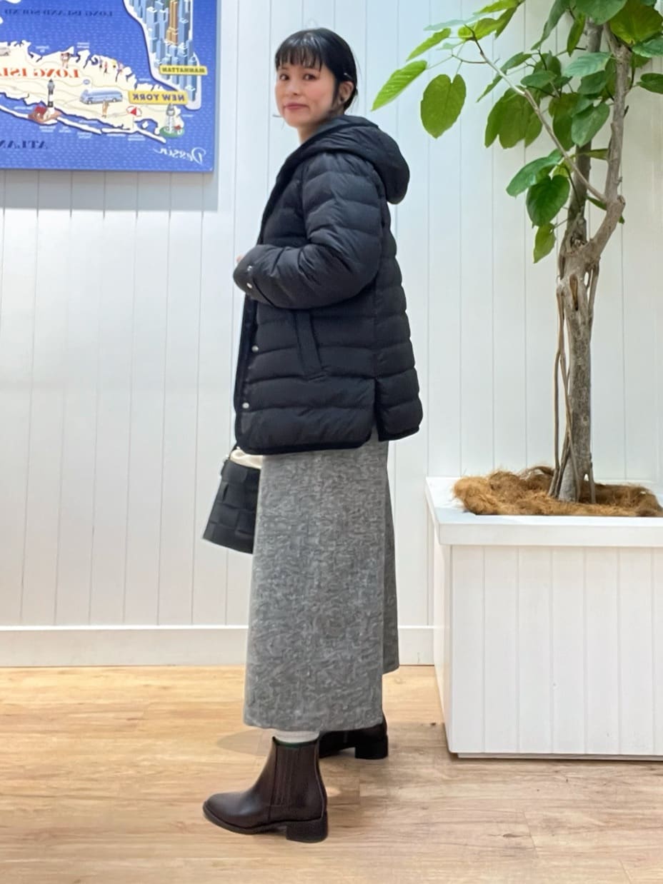 mikaさんの「Dessin｜【撥水・2WAY】ミュラーダウンコートミドル丈」を使ったコーディネート