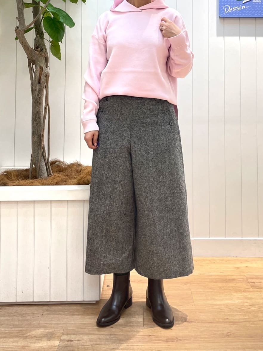 mikaさんの「Dessin｜【洗える／体型カバー】ちょうどいいニットパーカ」を使ったコーディネート