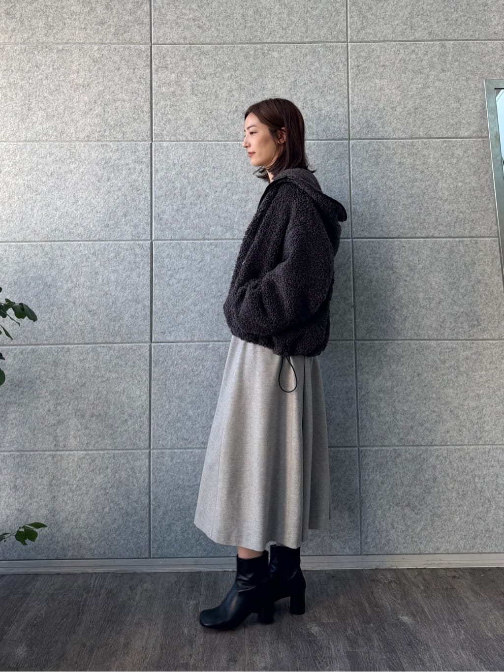 uchi__yamaさんの「CODE A｜boa hoodie blouson」を使ったコーディネート