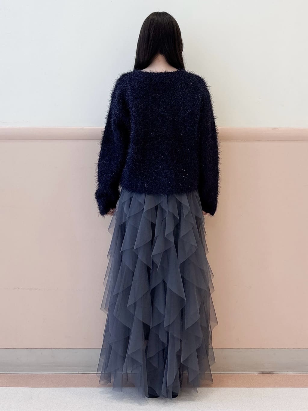 かほさんの「OPAQUE.CLIP｜シャギーラメニット【洗濯機OK】」を使ったコーディネート