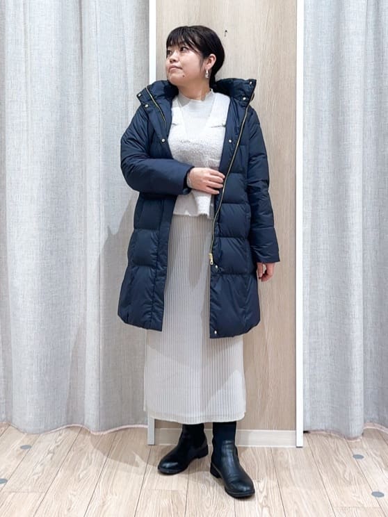 naoさんの「grove｜【名品アウター/800FP・多機能】つつまれダウンロング」を使ったコーディネート