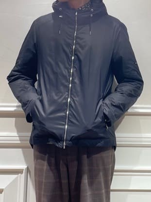 橋本さんの「DRESSTERIOR｜LIMONTA スーパーライト パデッドパーカー」を使ったコーディネート