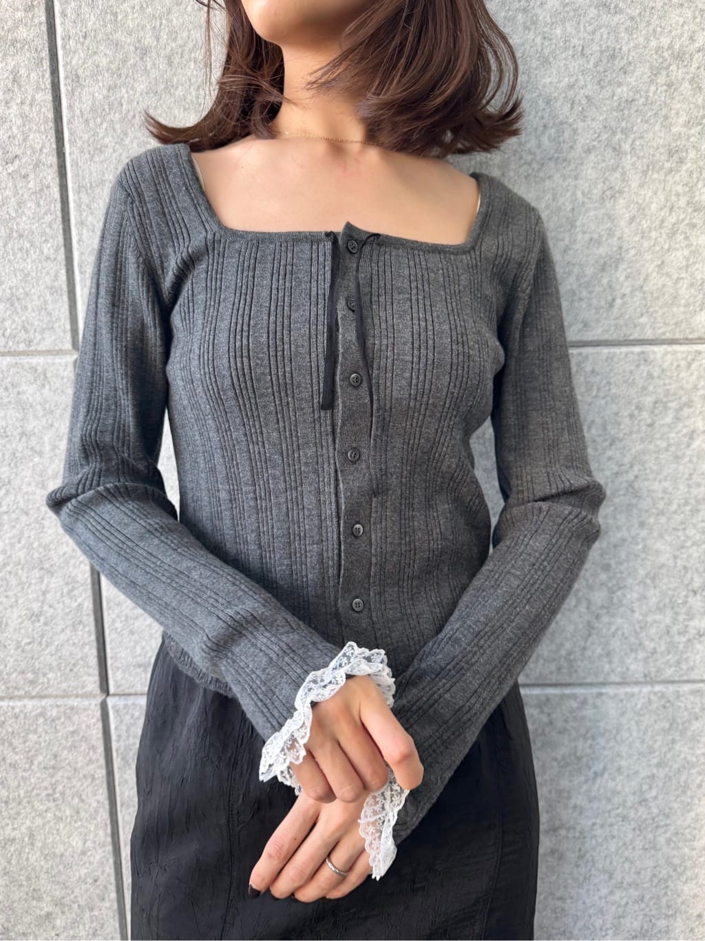 uchi__yamaさんの「CODE A｜pencil sheer skirt」を使ったコーディネート