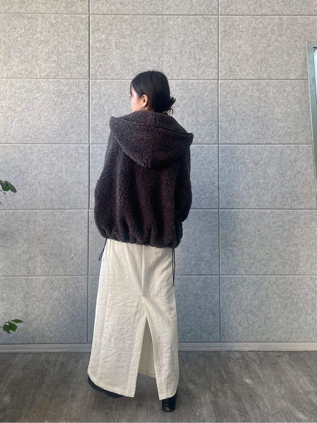 kanakoさんの「CODE A｜boa hoodie blouson」を使ったコーディネート