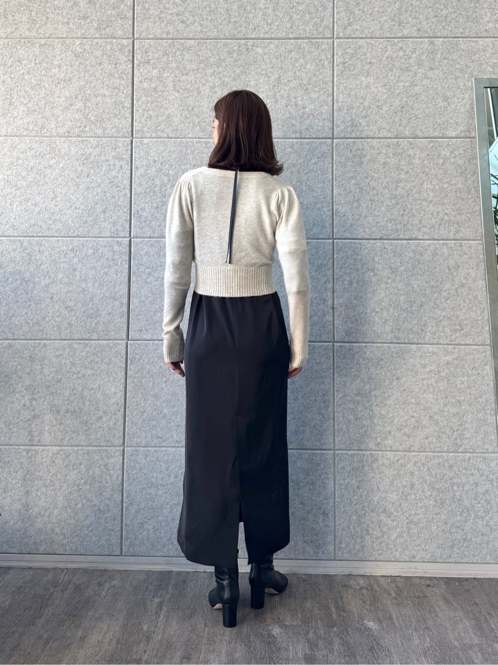 uchi__yamaさんの「CODE A｜M cloudy puff cardigan」を使ったコーディネート