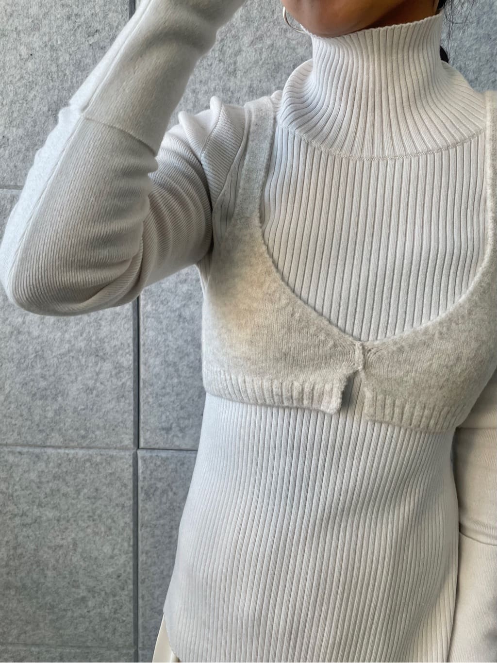 kanakoさんの「CODE A｜modern turtleneck knit」を使ったコーディネート