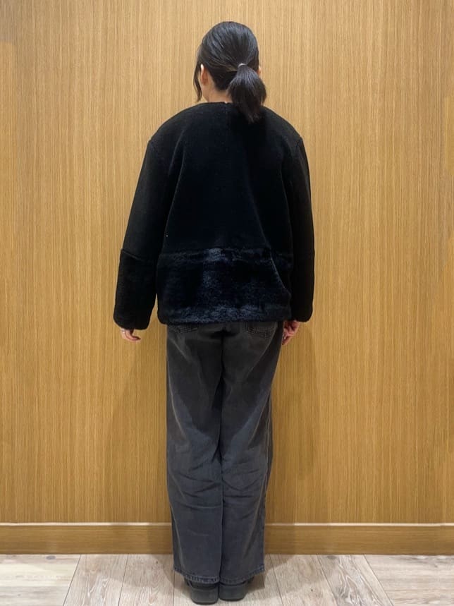 aさんの「OPAQUE.CLIP｜フェイクボア切替ショートコート」を使ったコーディネート