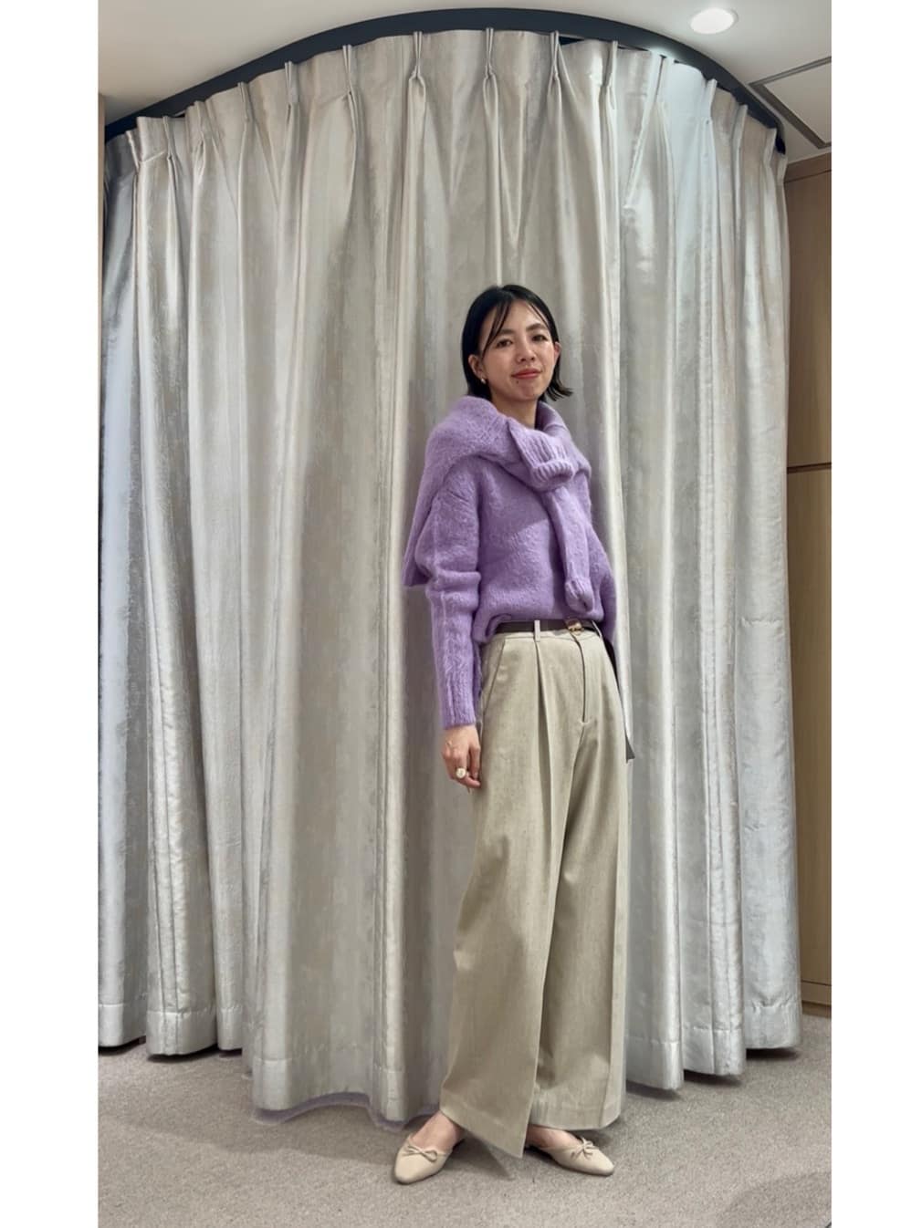 RISAさんの「UNTITLED｜【ゆったり】アルパカ混シャギーニット」を使ったコーディネート