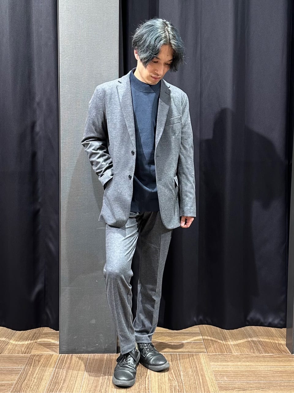 tomoyaさんの「THE SHOP TK｜起毛TRジャージジャケット 【洗濯機OK／ストレッチ／セットアップ可】」を使ったコーディネート