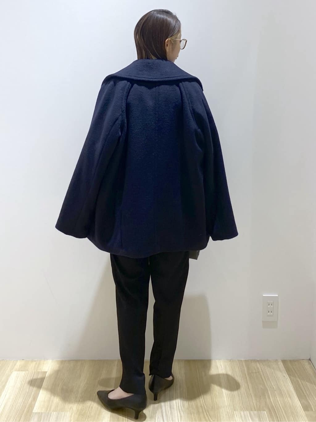えりさんの「OPAQUE.CLIP｜カシミヤブレンドウールミドルピーコート」を使ったコーディネート