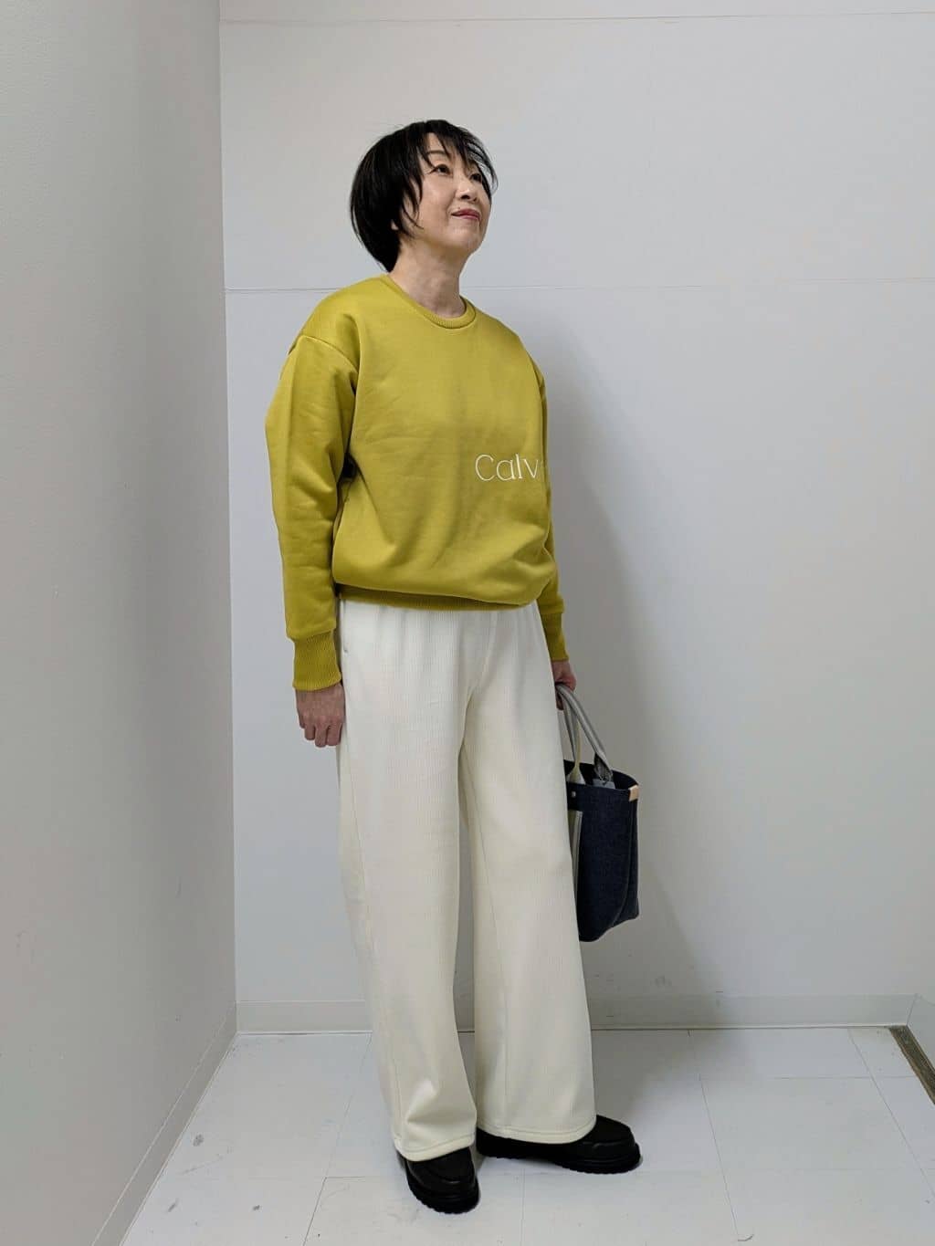 Asaさんの「Dessin｜【洗える】裏起毛ロゴスウェット」を使ったコーディネート