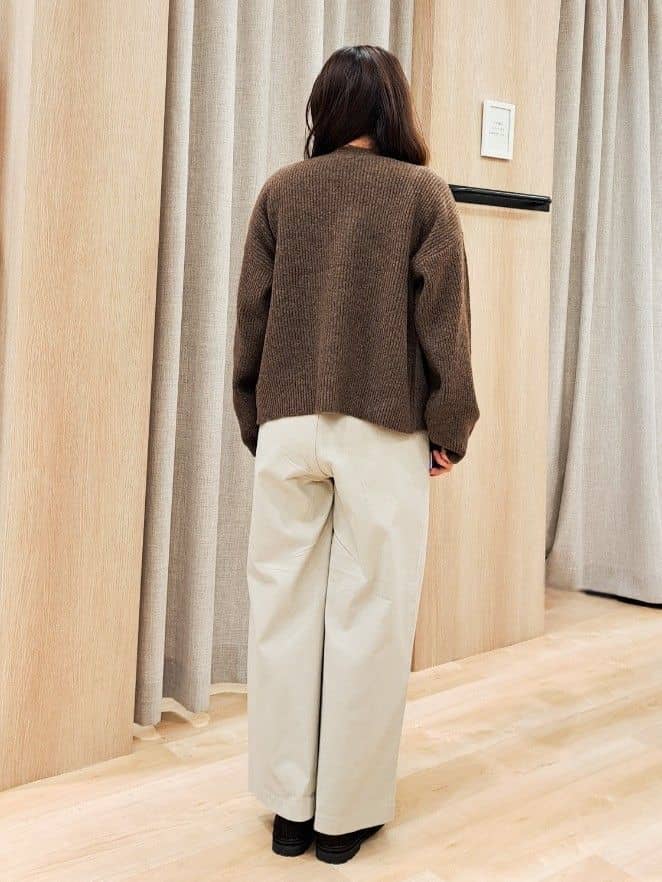 ふるさんの「grove｜【SETITEM】ケーブルニットビスチェ」を使ったコーディネート