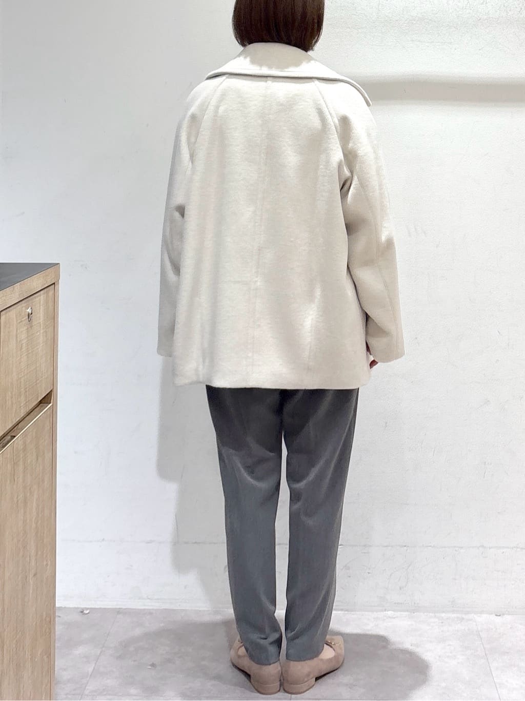 たけねぇさんの「OPAQUE.CLIP｜ウォームタッチ イージーテーパードパンツ【洗濯機洗OK／ストレッチ】」を使ったコーディネート
