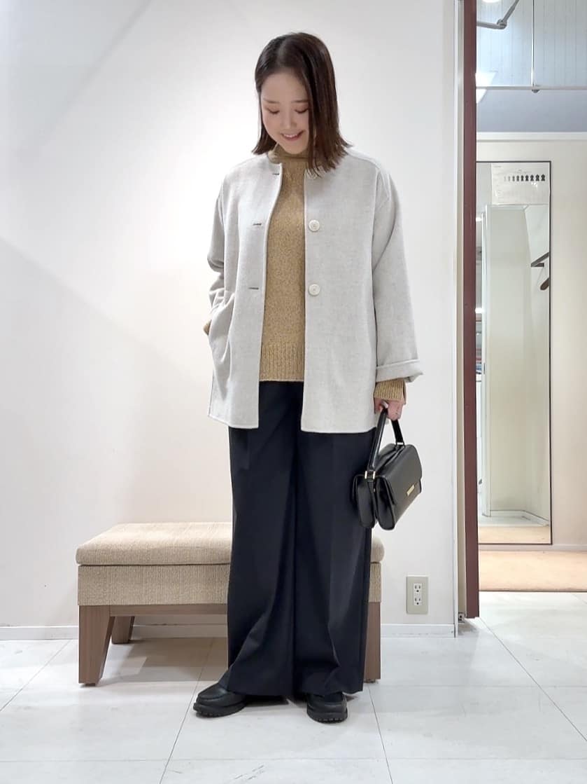 YUIさんの「UNTITLED｜【ミディ丈/軽やか】セミラグランリバー コート」を使ったコーディネート
