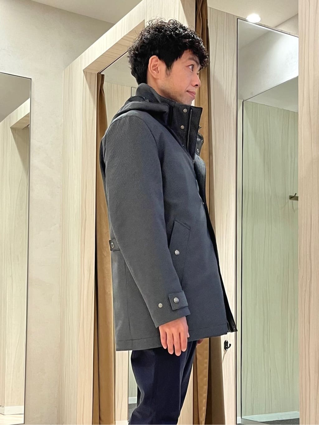 URAさんの「TAKEO KIKUCHI｜【3WAY】ドビー ダウンライナー付ブルゾン」を使ったコーディネート
