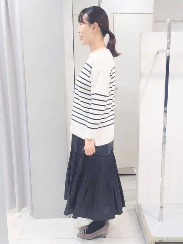AZUSAさんの「Reflect｜【腰周りすっきり◎】プリーツギャザースカート」を使ったコーディネート