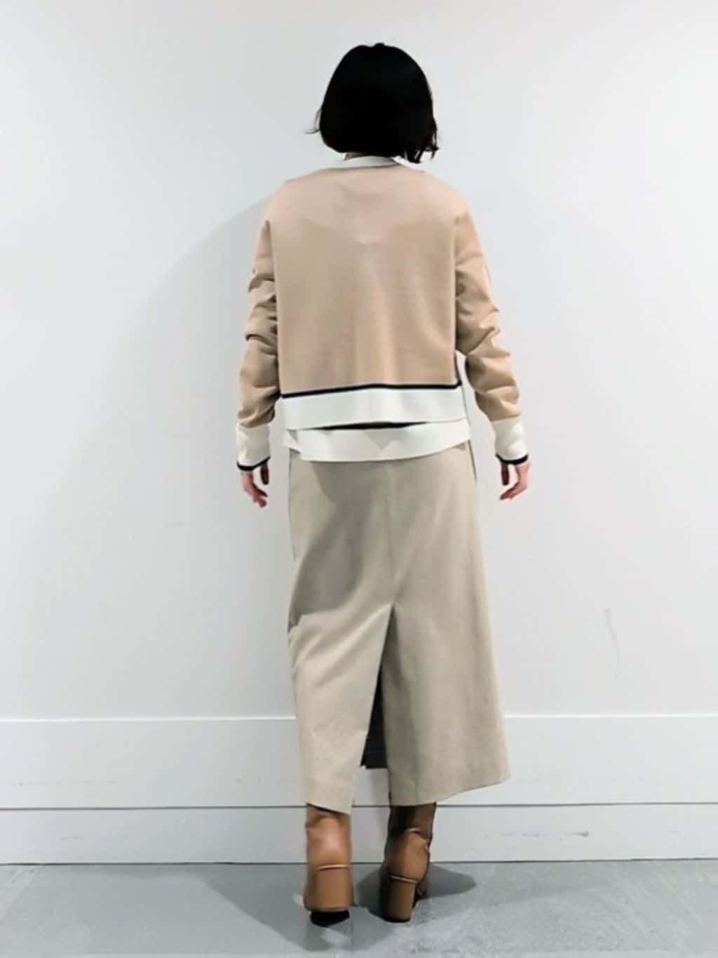 ミズタさんの「UNTITLED｜【アンサンブル可/ジャケット風】ウールミラノリブカーディガン」を使ったコーディネート