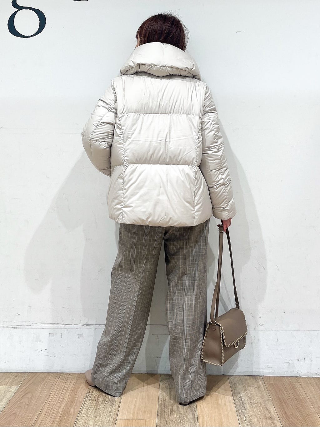 山さんさんの「grove｜【名品アウター／800FP・多機能】つつまれダウンショート」を使ったコーディネート