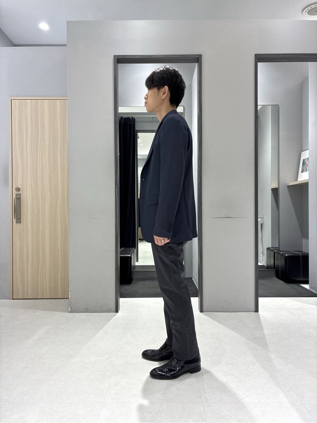 わいずみさんの「TAKEO KIKUCHI｜【360&deg;ストレッチ／セットアップ対応】None Of Stress ジャケット」を使ったコーディネート