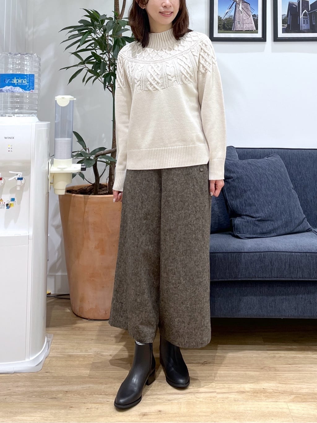 canaさんの「Dessin｜【撥水・2WAY】ミュラーダウンコートミドル丈」を使ったコーディネート