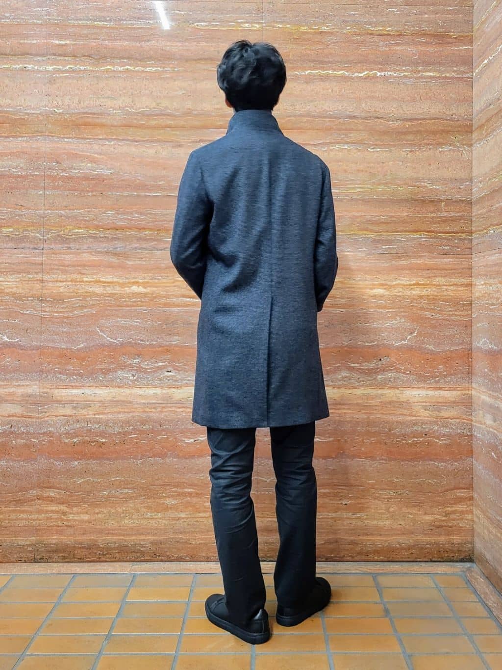 piroyaさんの「TAKEO KIKUCHI｜カシミヤブレンド ビーバー調ピンヘッドスタンドカラーコート」を使ったコーディネート