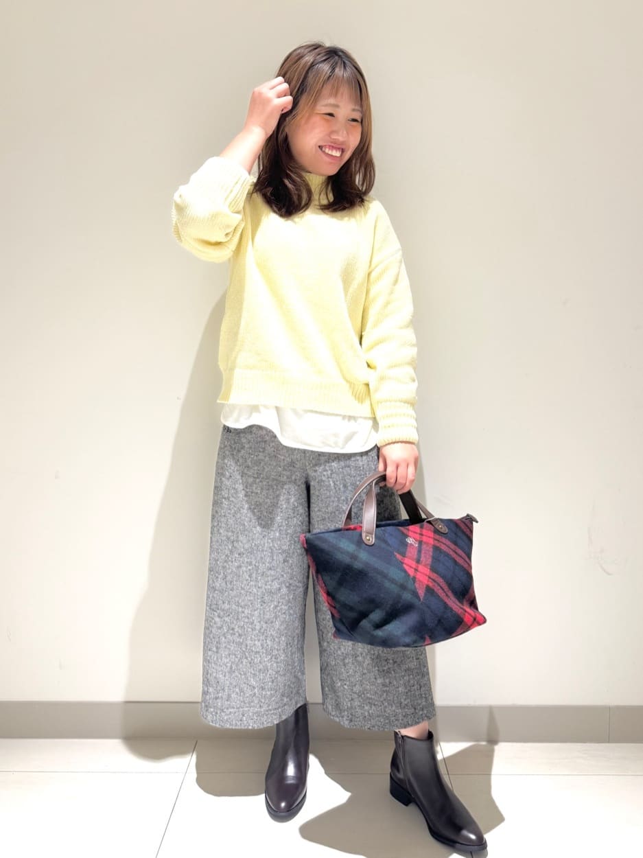 Liriさんの「Dessin｜【選べる首元デザイン/洗える】クルーネックロングTシャツ」を使ったコーディネート