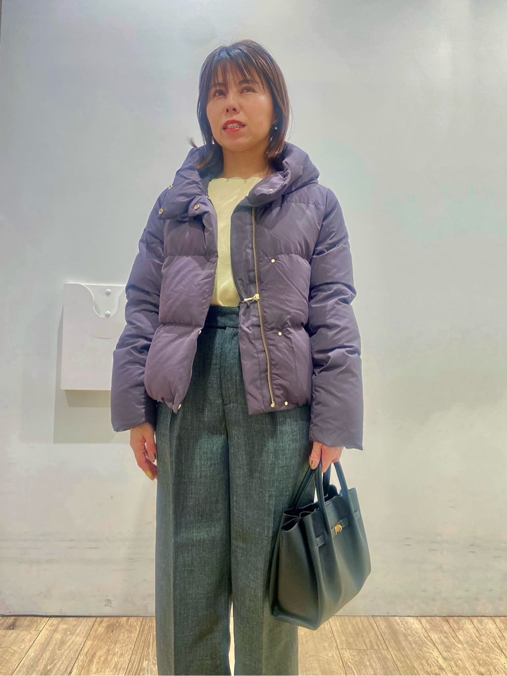 YUKOさんの「index｜KAWADAダウンショートコート【撥水／洗濯機OK／静電気防止裏地】《XS～LL》」を使ったコーディネート