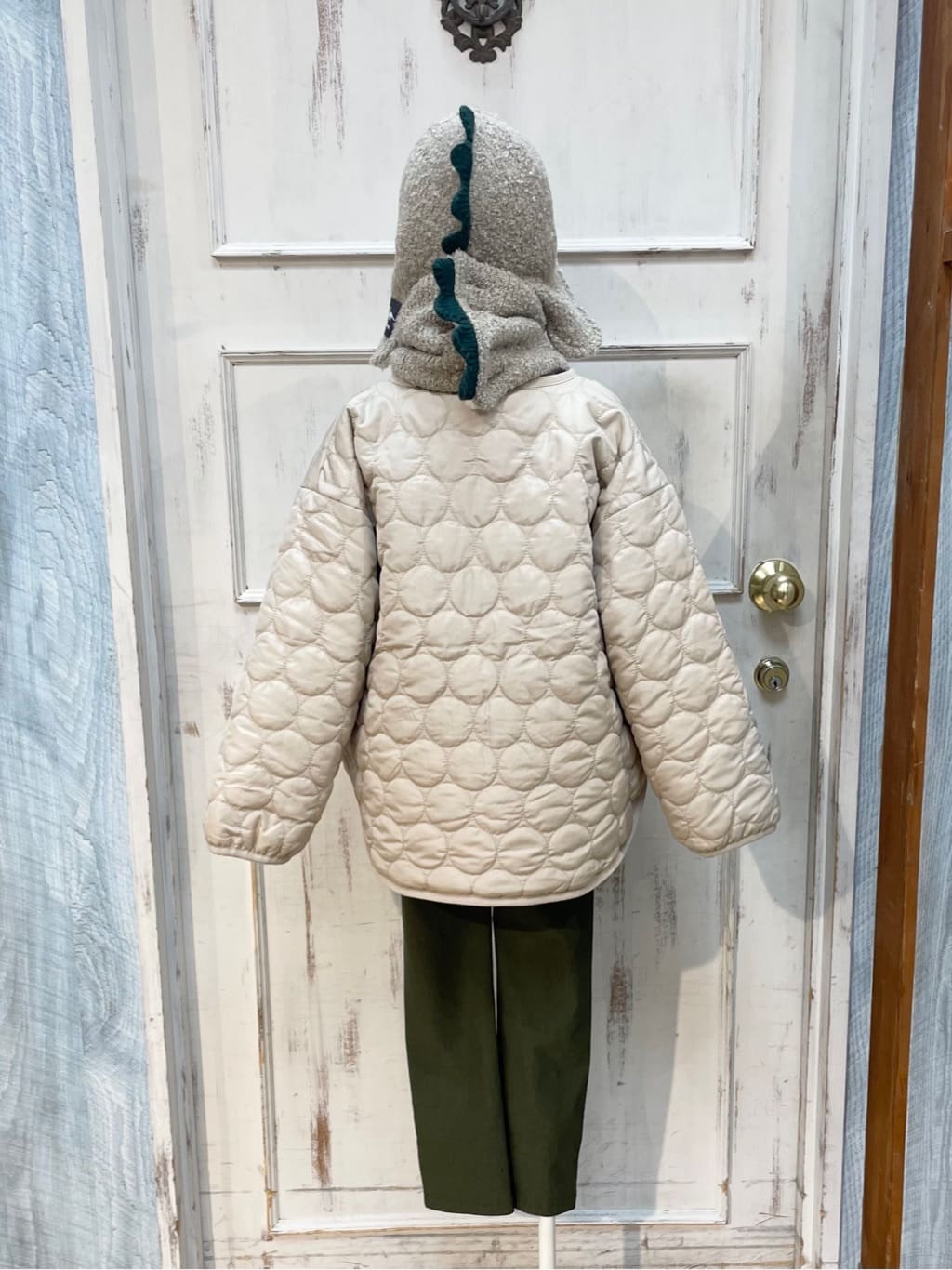 なつさんの「SHOO･LA･RUE｜【100-150cm/撥水】キルト&times;ファーリバーシブルブルゾン」を使ったコーディネート