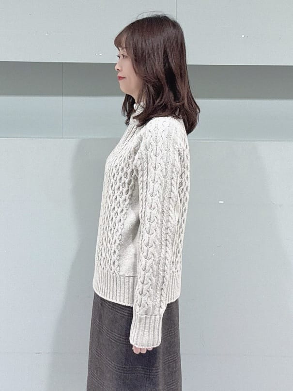 makiさんの「UNTITLED｜【日本製／通勤／フォーマル】カシミヤ混ノーカラーコート」を使ったコーディネート