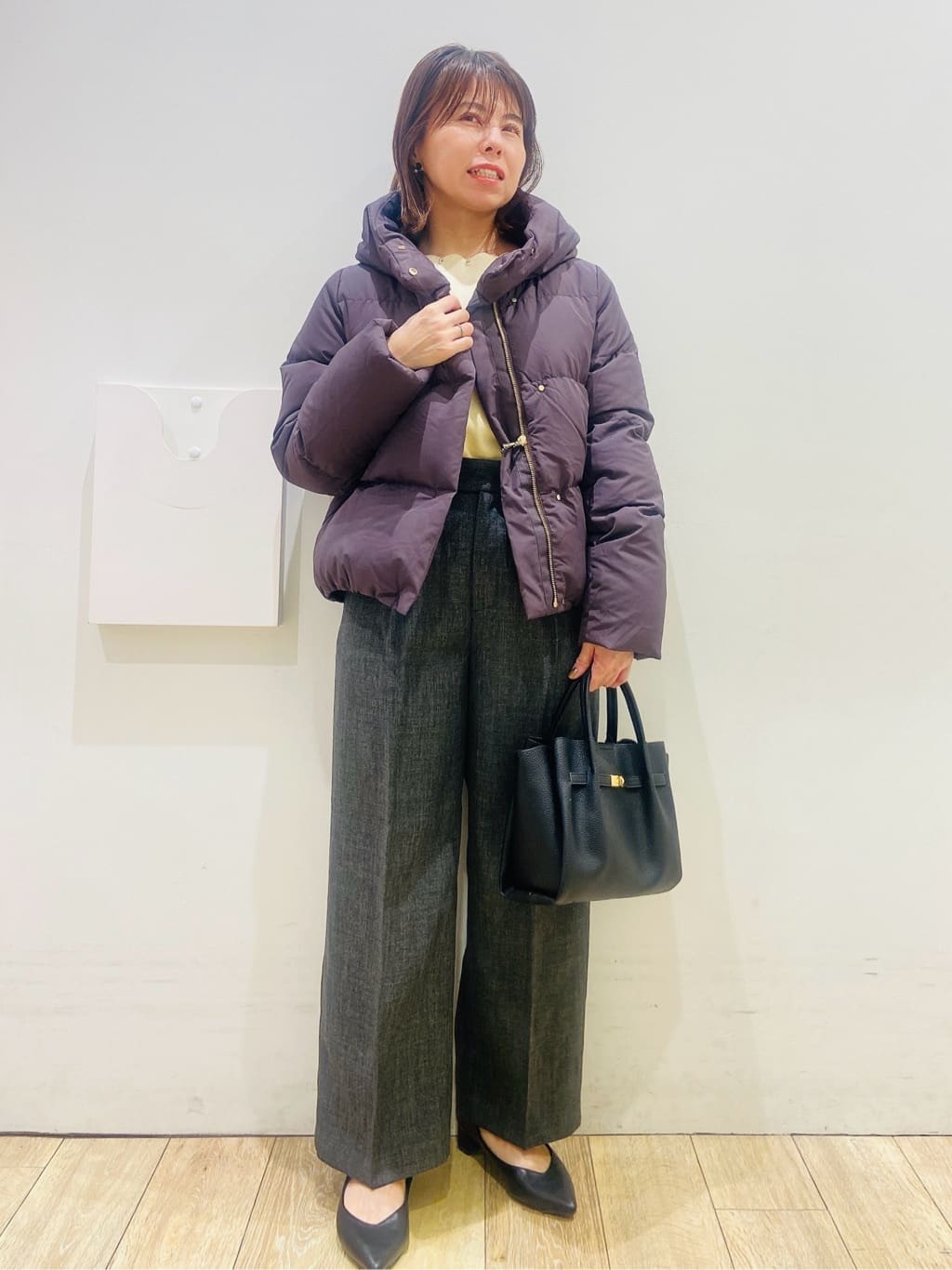 YUKOさんの「index｜KAWADAダウンショートコート【撥水／洗濯機OK／静電気防止裏地】《XS～LL》」を使ったコーディネート