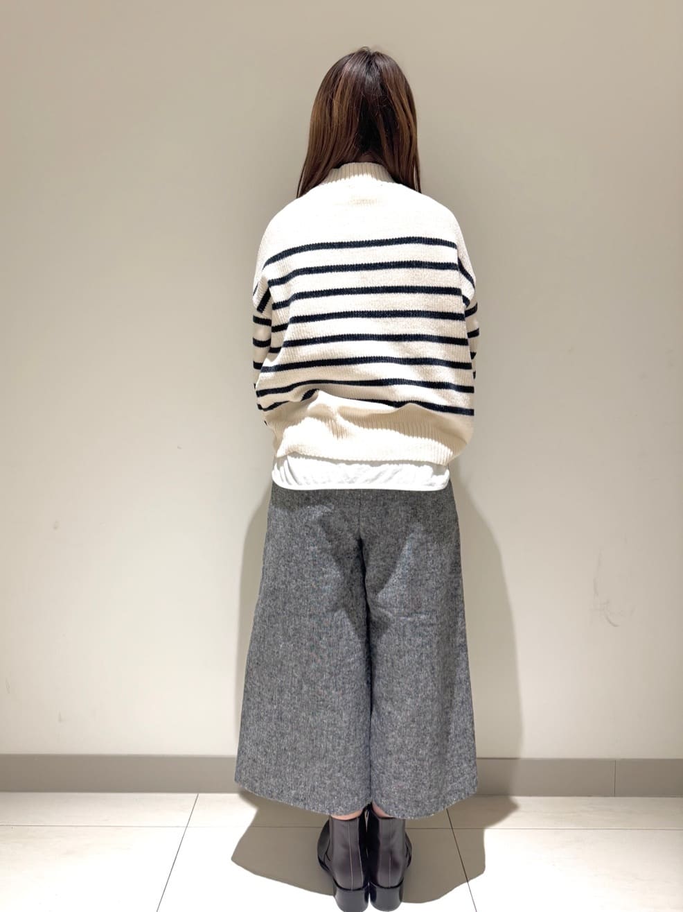 Liriさんの「Dessin｜【洗える】ハイネックベロアモールニット」を使ったコーディネート